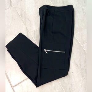 ABS Allen Schwarz,Unique Black Cocktail Utility Pant,Excellent Condition,Size XS